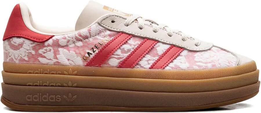 Adidas Gazelle Bold x Liberty London sneakers met bloe print Roze