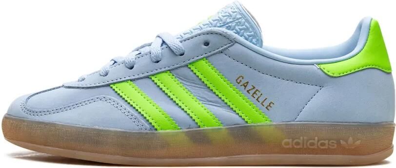 Adidas Gazelle Indoor "Clear Sky Solar Green" sneakers Blauw - Foto 3