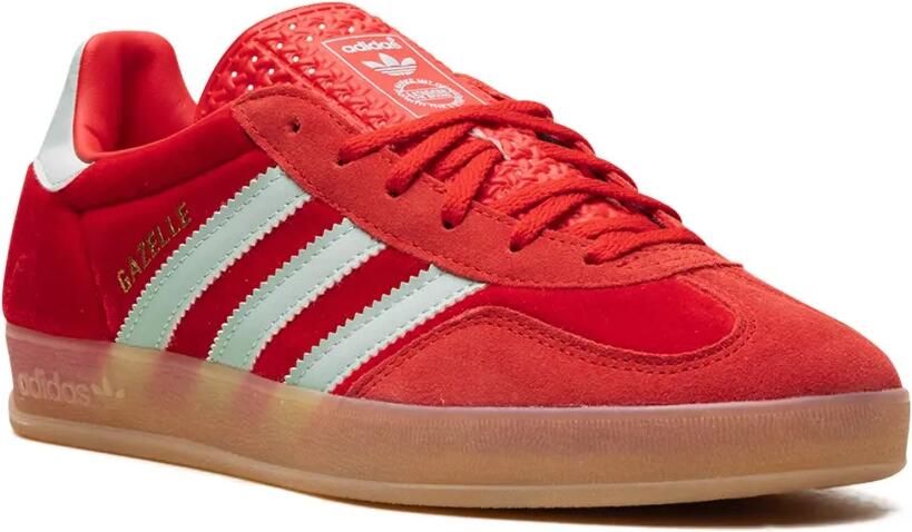 Adidas Gazelle Bold "Velvet Pack Victory Red Felrood Off White" sneakers - Foto 4