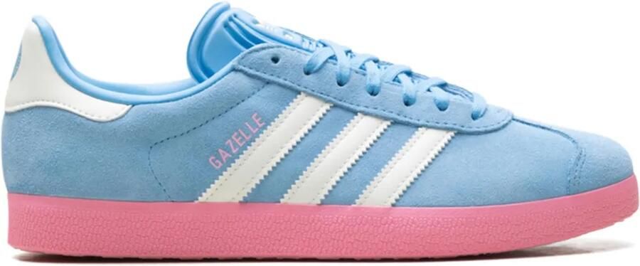 Adidas Gazelle suède sneakers met drie strepen Blauw