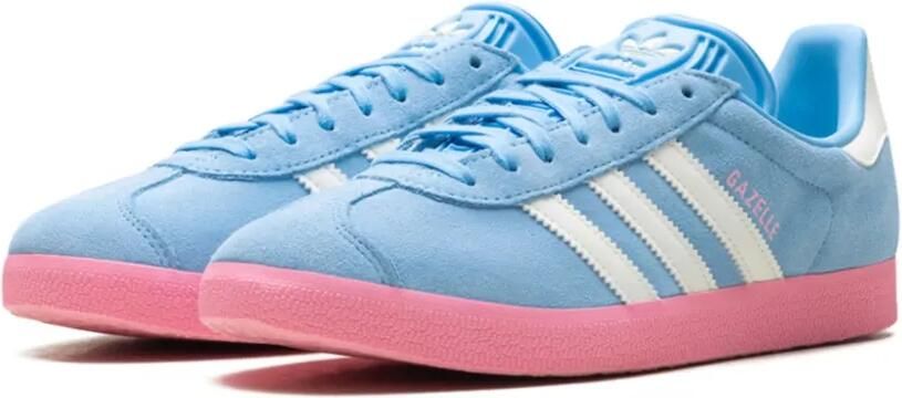Adidas Gazelle suède sneakers met drie strepen Blauw - Foto 3