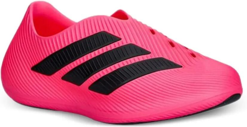 Adidas Gestreepte geribbelde sneakers Roze