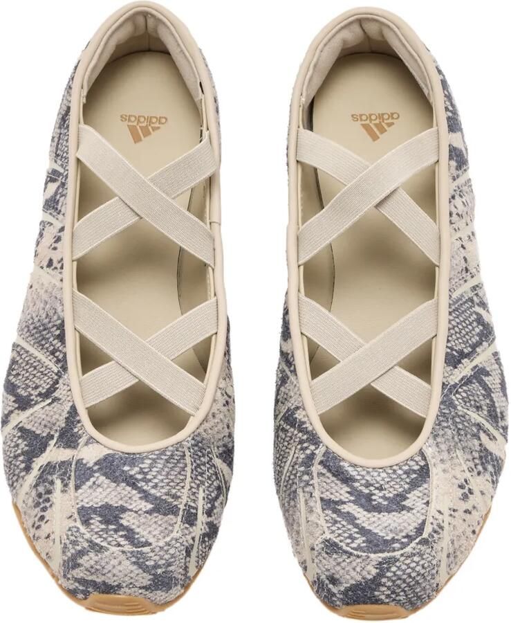Adidas Ghost Sprint ballerina's met slangenleer-effect Beige - Foto 3