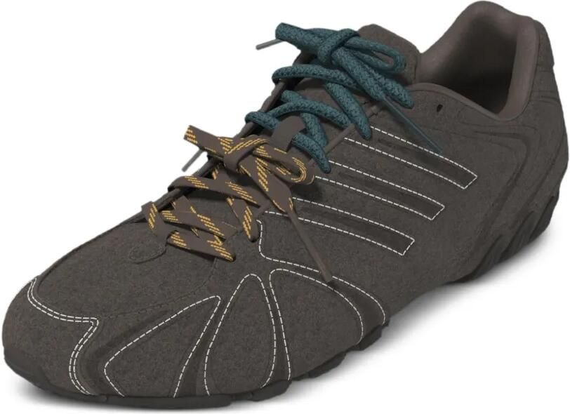 Adidas Handball Spezial leren sneakers met krokodillen-reliëf Bruin - Foto 3