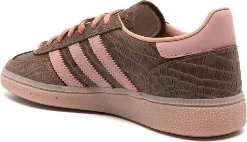 Adidas Handball Spezial leren sneakers met krokodillen-reliëf Bruin - Foto 5