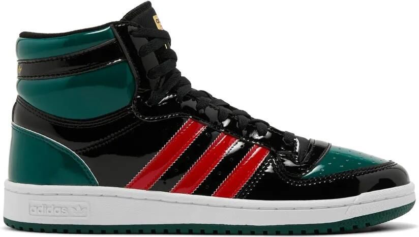 Adidas High-top gestreepte sneakers Zwart