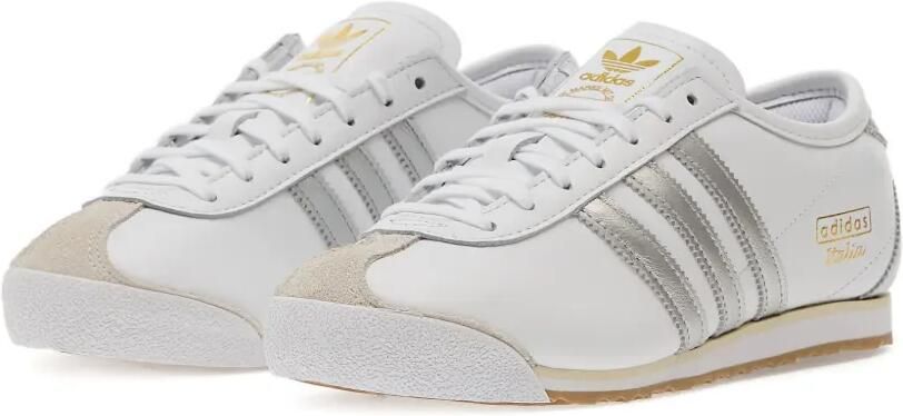 Adidas Italia 70s leren sneakers met zilverkleurige streep Wit