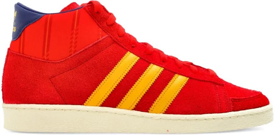 Adidas JABBAR gestreepte high-top sneakers Rood