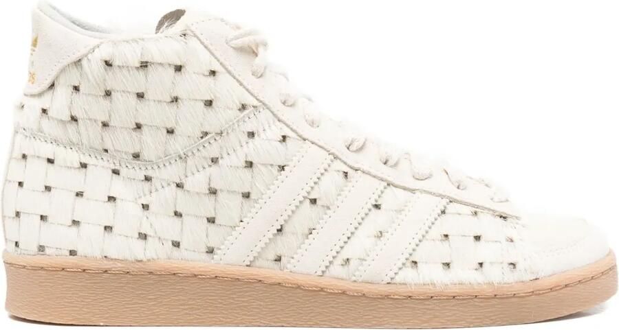 Adidas Jabbar geweven high-top sneakers Wit