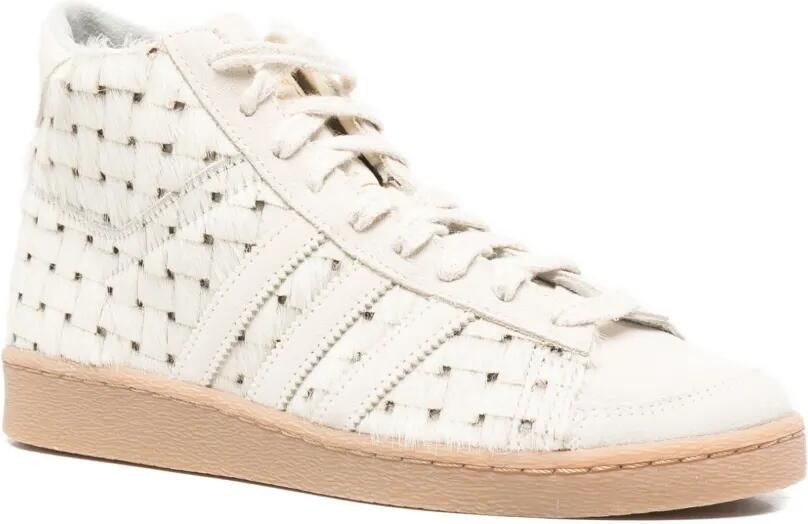 Adidas Jabbar geweven high-top sneakers Wit - Foto 3