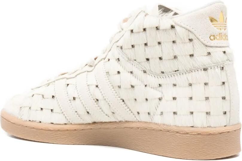 Adidas Jabbar geweven high-top sneakers Wit - Foto 2