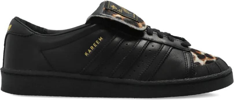 Adidas Jabbar Low sneakers met luipaardprint Zwart