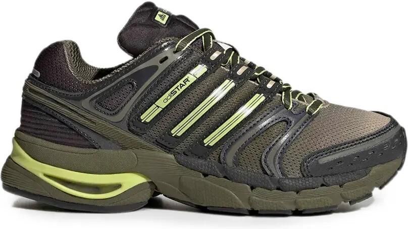 Adidas Kids Adistar Control 5 low-top sneakers met mesh vlakken Groen