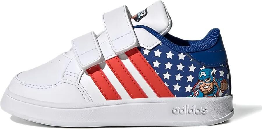 Adidas Kids Breaknet "Marvel Captain America" sneakers Wit - Foto 3