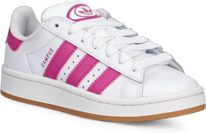 Adidas Kids Campus gestreepte sneakers met logo Wit