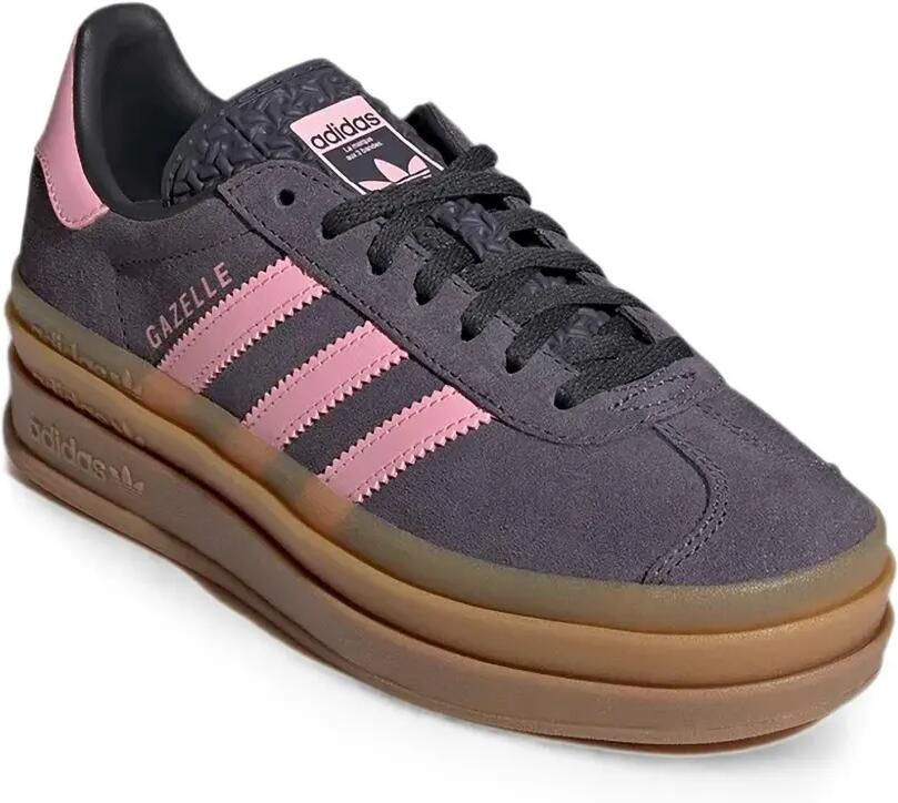 Adidas Kids Gazelle Bold low-top sneakers met plateauzool Grijs - Foto 2