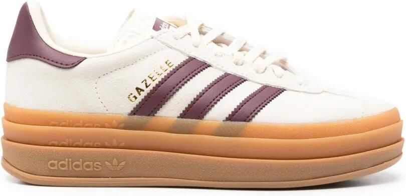 Adidas Kids Gazelle Bold sneakers met plateauzool Beige - Foto 3