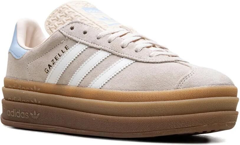 Adidas Kids Gazelle Bold "Wonder White Clear Sky" sneakers Beige