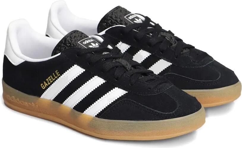 Adidas Kids Gazelle gestreepte sneakers Zwart