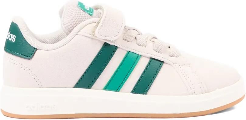 Adidas Kids Gestreepte leren sneakers met klittenband Beige - Foto 4