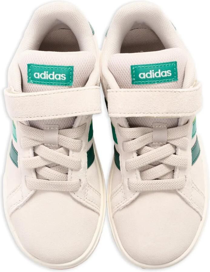 Adidas Kids Gestreepte leren sneakers met klittenband Beige - Foto 2
