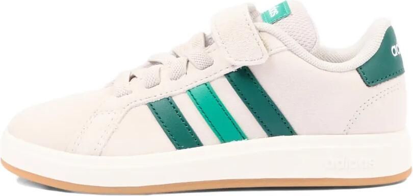 Adidas Kids Gestreepte leren sneakers met klittenband Beige - Foto 5