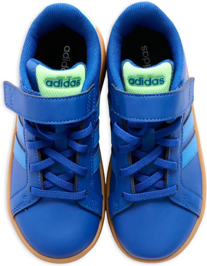 Adidas Kids Gestreepte sneakers met klittenband Blauw - Foto 2