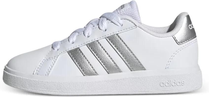 Adidas Kids Grand Court 2.0 gestreepte sneakers Wit