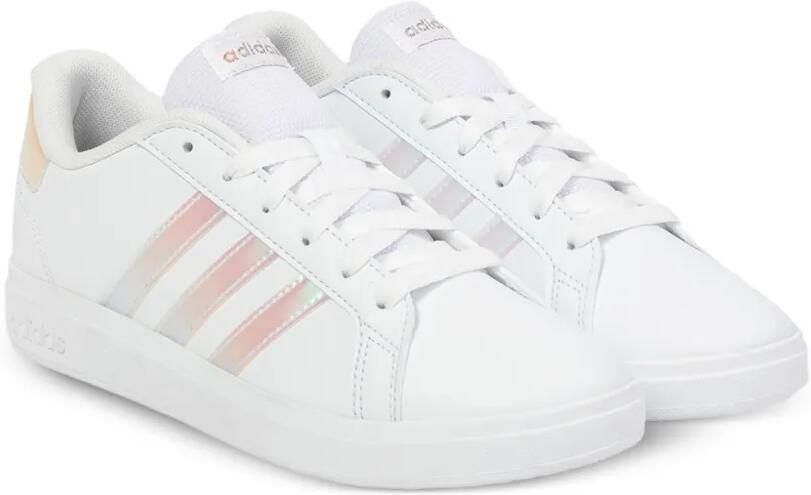 Adidas Kids Grand Court 2.0 GS iriserende sneakers Wit