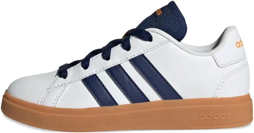 Adidas Kids Grand Court Lifestyle gestreepte sneakers Wit