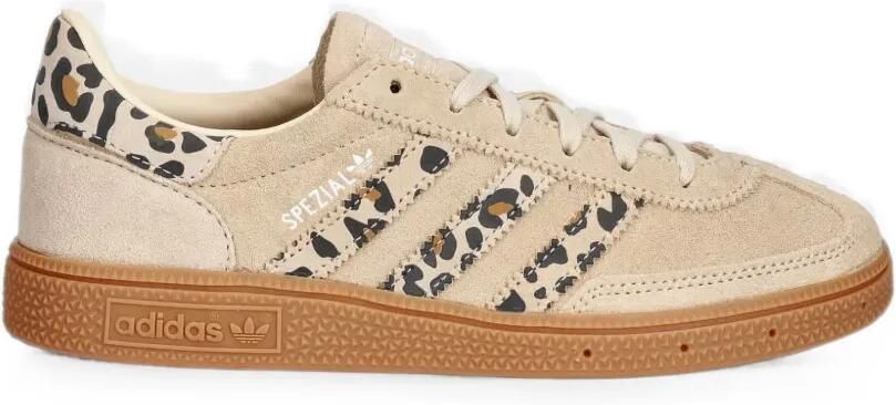 Adidas Kids Handball Spezial sneakers met luipaard-print Beige