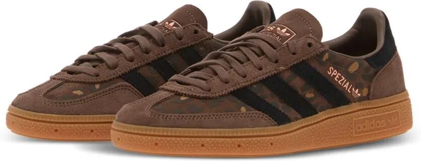 Adidas Kids Handball Spezial sneakers met luipaardprint Bruin