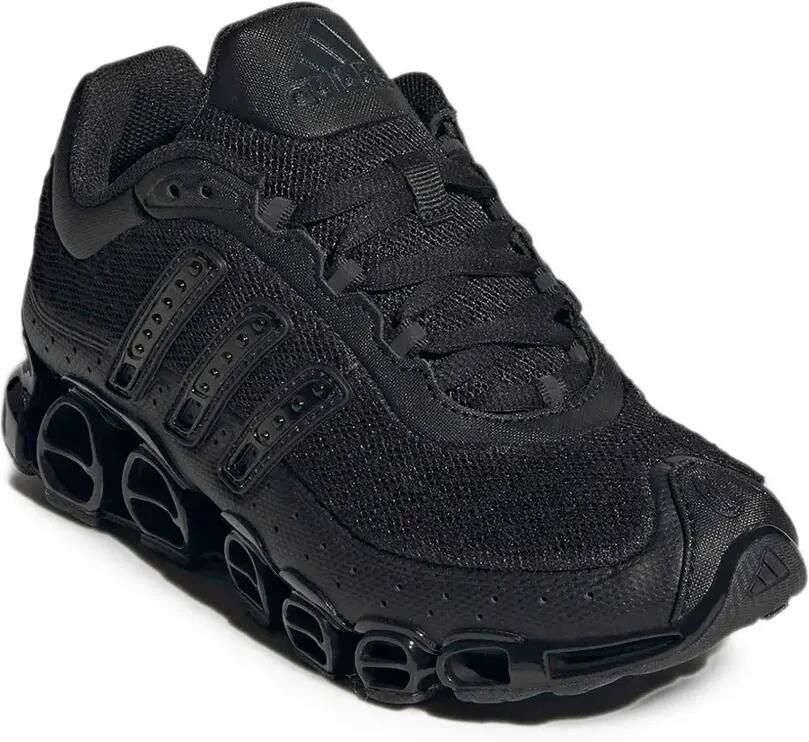 Adidas Kids Megaride mesh-panelled 3-Stripes sneakers Zwart