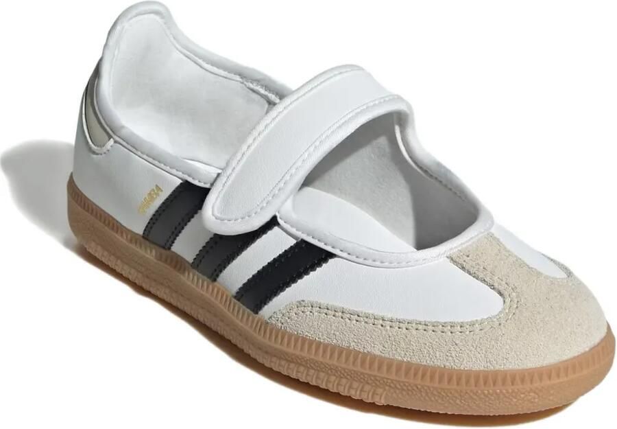 Adidas Kids Samba Jane "White Alumina Gum" sneakers Wit - Foto 2