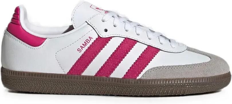 Adidas Kids Samba leren low-top sneakers met vlakken Wit