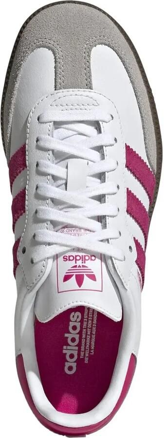 Adidas Kids Samba leren low-top sneakers met vlakken Wit - Foto 4