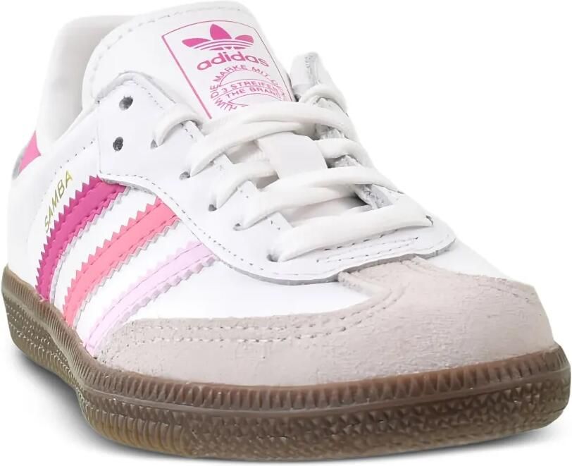 Adidas Kids Samba OG "Cloud White Orchid Fusion" sneakers Wit