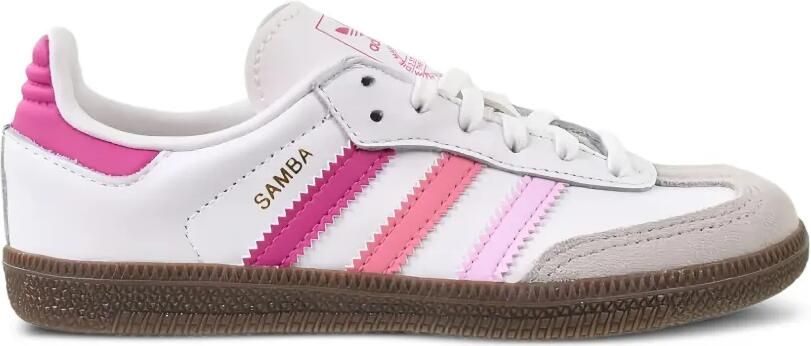 Adidas Kids Samba OG "Cloud White Orchid Fusion" sneakers Wit - Foto 2