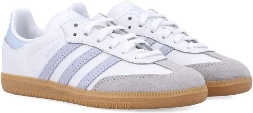Adidas Kids Samba OG gestreepte sneakers Wit