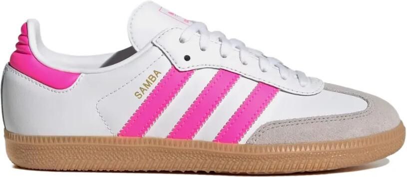 Adidas Kids Samba OG GS gestreepte sneakers Wit