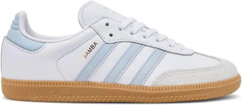 Adidas Kids Samba OG J GS "White Halo Blue Gum" sneakers Wit