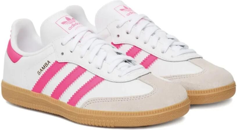 Adidas Kids Samba OG PS gestreepte sneakers Wit