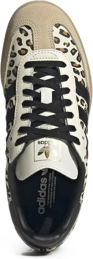 Adidas Kids Samba OG sneakers met luipaardprint Beige