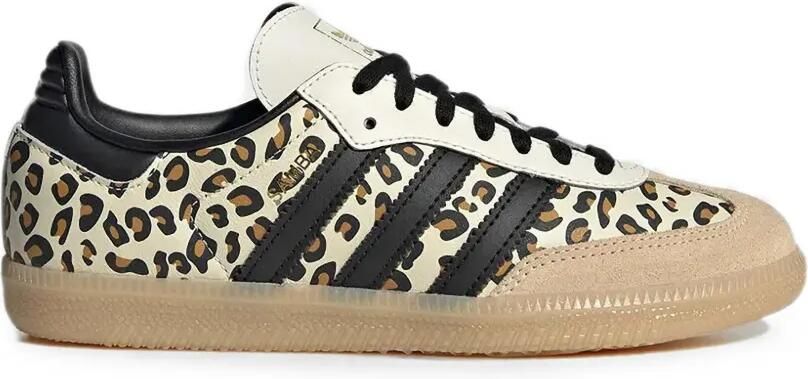 Adidas Kids Samba OG sneakers met luipaardprint Beige - Foto 4