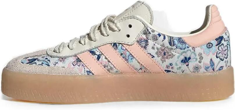Adidas Kids Samba sneakers met Liberty-print Beige