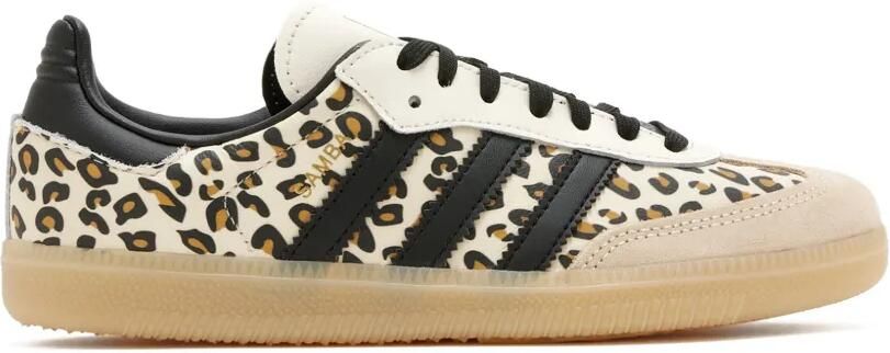 Adidas Kids Samba sneakers met luipaardprint Beige