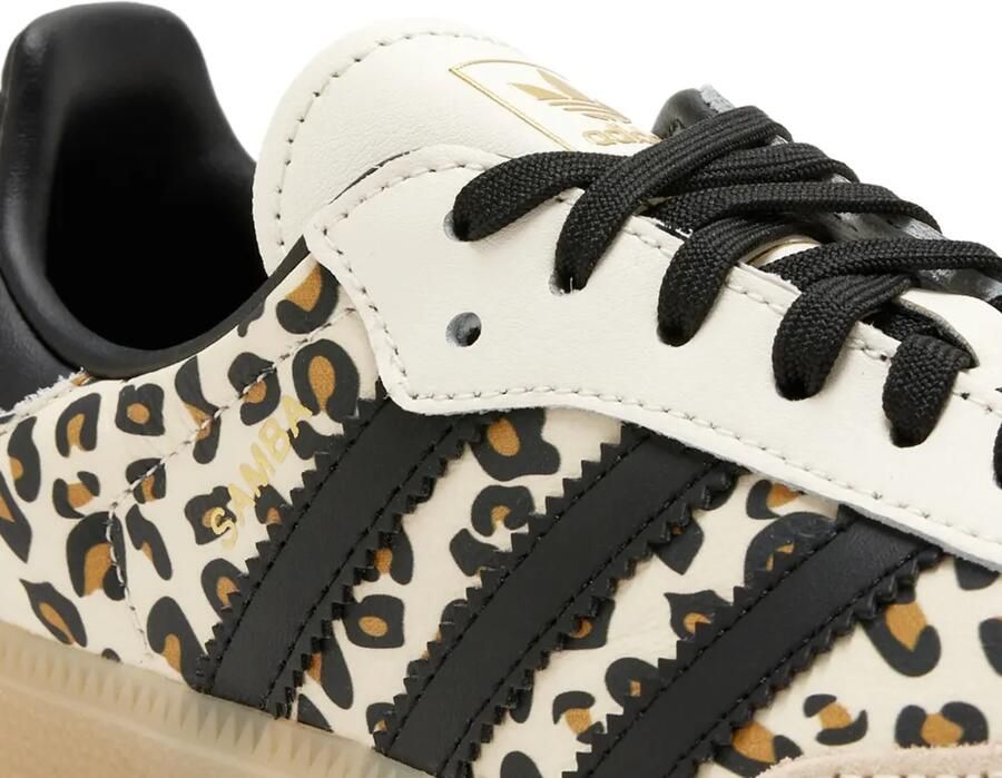 Adidas Kids Samba sneakers met luipaardprint Beige - Foto 2
