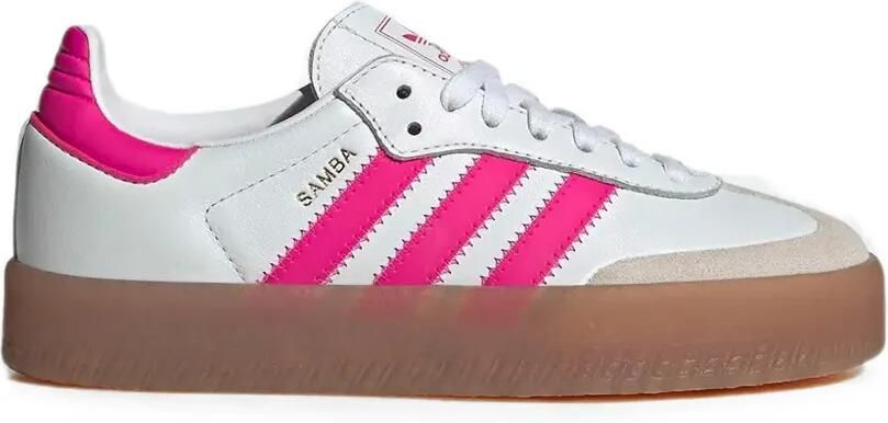 Adidas Kids Samba sneakers met plateauzool Wit