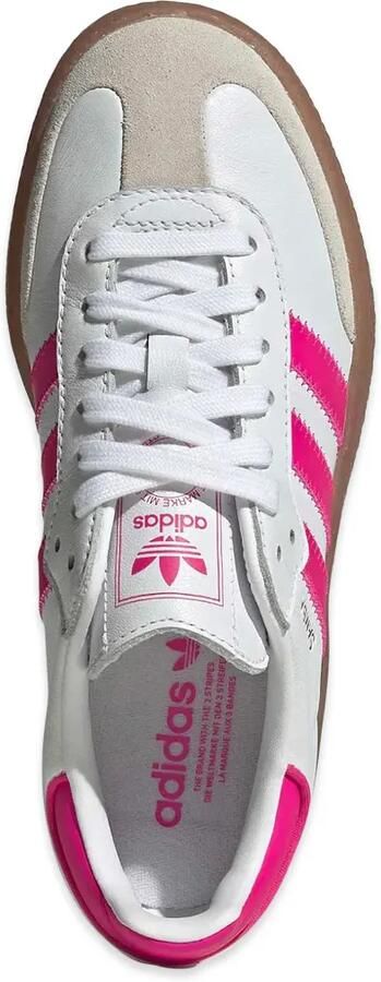 Adidas Kids Samba sneakers met plateauzool Wit - Foto 4