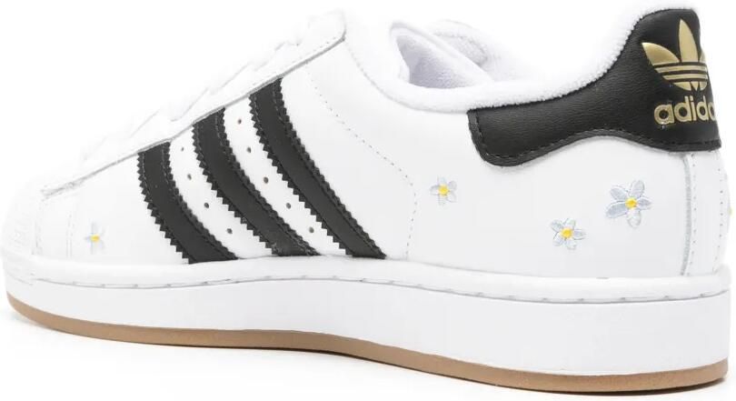 Adidas Kids Super Star leren sneakers met bloe print Wit - Foto 2
